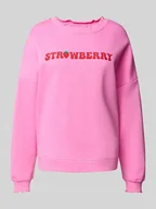 Bluzy damskie - Bluza o kroju oversized z mieszanki bawełny model ‘MALIAH’ - miniaturka - grafika 1