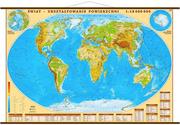 Mapy i plansze edukacyjne - Eko-Graf, mapa ścienna fizyczna Świat, 1:18 000 000 - miniaturka - grafika 1
