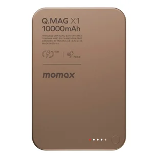 Momax Q.Mag X Powerbank magnetyczny 10.000 mAh kompatybilny z MagSafe - Piaskowy - Powerbanki - miniaturka - grafika 1