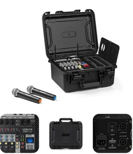 Powermikser 6-kanałowy 2x mikrofon UHF case VMA106 Vonyx one size - Akcesoria do komputerów stacjonarnych - miniaturka - grafika 1
