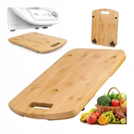 Akcesoria i części AGD - Deska Obrotowa Pod Thermomix Tm5 Tm6 Bambusowa Tacka Podstawka Z Uchwytem - miniaturka - grafika 1