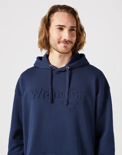 Męska bluza nierozpinana Wrangler LOGO L - Bluzy męskie - miniaturka - grafika 1