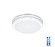 Lampy sufitowe - LED Plafon łazienkowy z czujnikiem LED/12W/230V śr. 20 cm biały + pilot - miniaturka - grafika 1