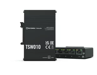 TELTONIKA TSW010 INDUSTRIAL SWITCH 5X FE, DIN RAIL MOUNTING - Akcesoria do monitoringu - miniaturka - grafika 1