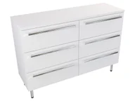 Szafki łazienkowe - Szafka Stojąca Z Blatem ATH 120 cm S Lewa - Biały Mat - Uchwyty Chromowane - miniaturka - grafika 1