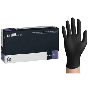 EasyCare Nitrile, rękawice nitrylowe, niejałowe, bezpudrowe, czarne, rozmiar XL, 100 sztuk - Rękawiczki jednorazowe EasyCare Nitrile, rękawice nitrylowe, niejałowe, bezpudrowe, czarne, rozmiar XL, 100 sztuk - Rękawiczki jednorazowe - miniaturka - grafika 1