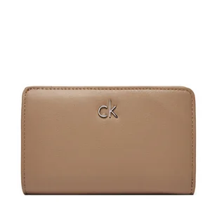 Duży Portfel Damski Calvin Klein Ck Daily Medium Bifold_Pbl K60K613075 Beżowy - Portfele - miniaturka - grafika 1