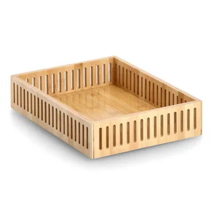 Bambusowa tacka biurowa na dokumenty - Meble modułowe i akcesoria - miniaturka - grafika 1