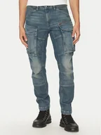 Spodnie męskie - G-Star Raw Jeansy Rovic Zip 3D D23077-D775 H139 Niebieski Regular Fit - miniaturka - grafika 1