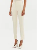 Spodnie damskie - Rinascimento Spodnie materiałowe CFC0122733003 Beżowy Regular Fit - miniaturka - grafika 1