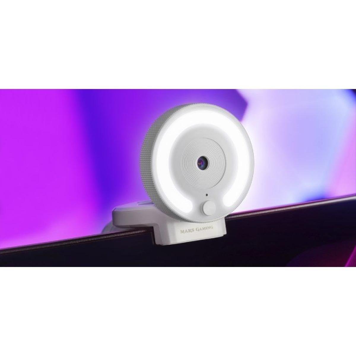 Kamera internetowa Mars Gaming MWPRO/ 1920 x 1080 Full HD/ Blanca