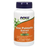Suplementy naturalne - Now Foods Saw Palmetto Extract - Palma Sabalowa + olej z pestek dyni 320 mg ekstrakt standaryzowany (90 kaps.) - miniaturka - grafika 1