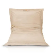 Pufy i podnóżki - Pufa Worek Fotel Xxl Do Siedzenia + Poduszki - Kolor Beżowy - miniaturka - grafika 1