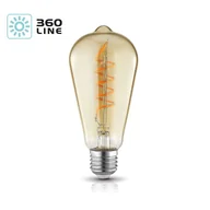 Żarówki LED - Żarówka E27 ozdobna LED FLEX spirala 4W 2700K ciepła ST64 - miniaturka - grafika 1