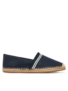 Tommy Hilfiger Espadryle Fringe Canvas Closed Espadrille FW0FW08881 Granatowy - Espadryle damskie - miniaturka - grafika 1