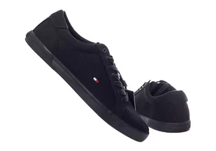 TOMMY  HILFIGER BUTY MĘSKIE TRAMPKI HARLOW 1D BLACK FM0FM00596 0GJ - Rozmiar: 45 - Trampki męskie - miniaturka - grafika 1