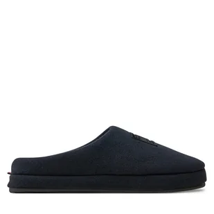 Kapcie Tommy Hilfiger Flag Warm Felt House Shoe FM0FM05227 Granatowy - Kapcie męskie - miniaturka - grafika 1