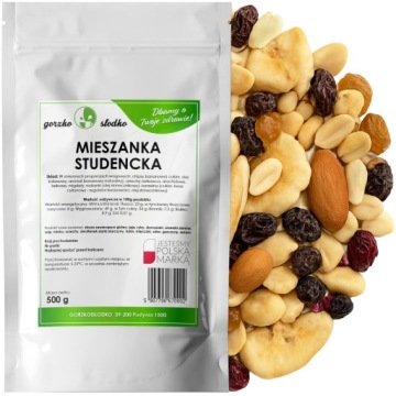 Mieszanka Studencka orzechowo bakaliowa 500g