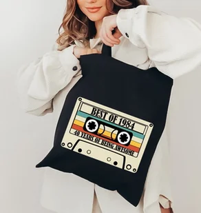 Czarna torba na 40 urodziny - idealna na prezent na 40 -stkę - Torby i wózki na zakupy Czarna torba na 40 urodziny - idealna na prezent na 40 -stkę - Torby i wózki na zakupy - miniaturka - grafika 1