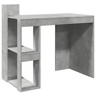 Biurka - Proste biurko z półkami szary beton Larosa 5X - miniaturka - grafika 1
