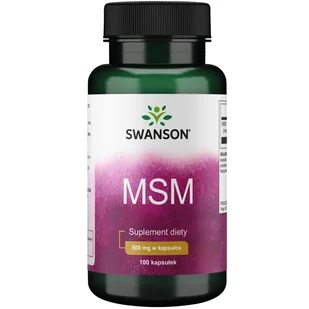 SWANSON MSM 500mg 100 kapsułek 1143371 - Witaminy i minerały - miniaturka - grafika 1