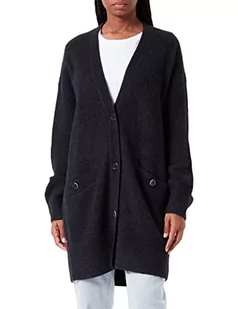 BOSS Damski sweter kardigan, szary (Open Grey), S - Swetry damskie - miniaturka - grafika 1