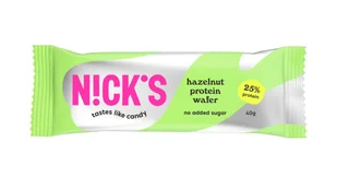 Nick's Wafel Proteinowy Orzech 40g - Batoniki - miniaturka - grafika 1