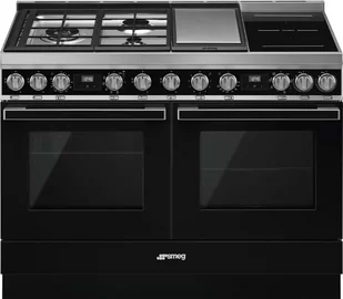 Kuchenka gazowo-elektryczna Smeg CPF120IGMPBL - Kuchenki gazowo-elektryczne - miniaturka - grafika 1