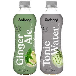 2x SYROP SODAPOP BAR EDITION TONIK + IMBIR KONCENTRAT DO SATURATORA 500ml - Syropy i koncentraty owocowe - miniaturka - grafika 1