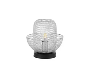 ONLI - Lampa stołowa ZAIR 1xE27/22W/230V czarna/srebrna - Lampy stojące - miniaturka - grafika 1