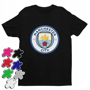 Koszulka T-Shirt Dziecięca Z Nadrukiem Manchester City Nożna -M 134-146 - Koszulki męskie - miniaturka - grafika 1