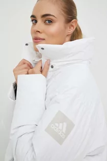 Kurtki damskie - Adidas Performance kurtka puchowa damska kolor biały zimowa - adidas Performance - grafika 1