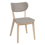 Krzesła - Szaro-naturalne krzesła zestaw 2 szt. Kato – Rowico - miniaturka - grafika 1