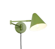 Lampy ścienne - COSIMA 263970115 kinkiet regulowany zielony 1xE14 łamane ramię - miniaturka - grafika 1