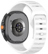 Akcesoria do smartwatchy - PASEK DO SAMSUNG GALAXY WATCH 8 40MM / 44 MM / 46 CLASSIC BIAŁY - miniaturka - grafika 1