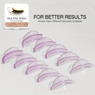 Pozostałe akcesoria kosmetyczne - TEMU 10 szt./5 rozmiarów Samoprzylepne Silikonowe Zakręcarki do Rzęp i Przedłużacze - Hipoalergiczna Formuła -alergenowa, Bez Formaldehydu, łatwe w - miniaturka - grafika 1