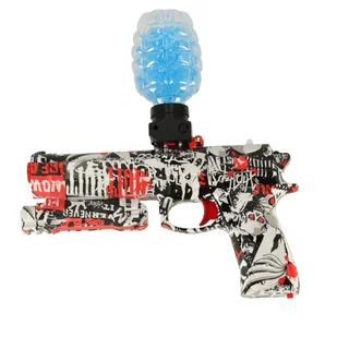 Pistolet na kulki żelowe wodne karabin zasilanie akumulatorowe USB + okulary 550szt. 7-8mm - Zabawki militarne - miniaturka - grafika 7