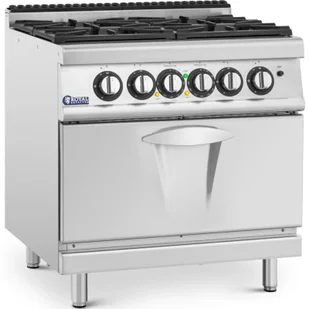 Kuchnia gazowa z piekarnikiem 4 palniki 14.4 kW - Akcesoria gastronomiczne - miniaturka - grafika 1