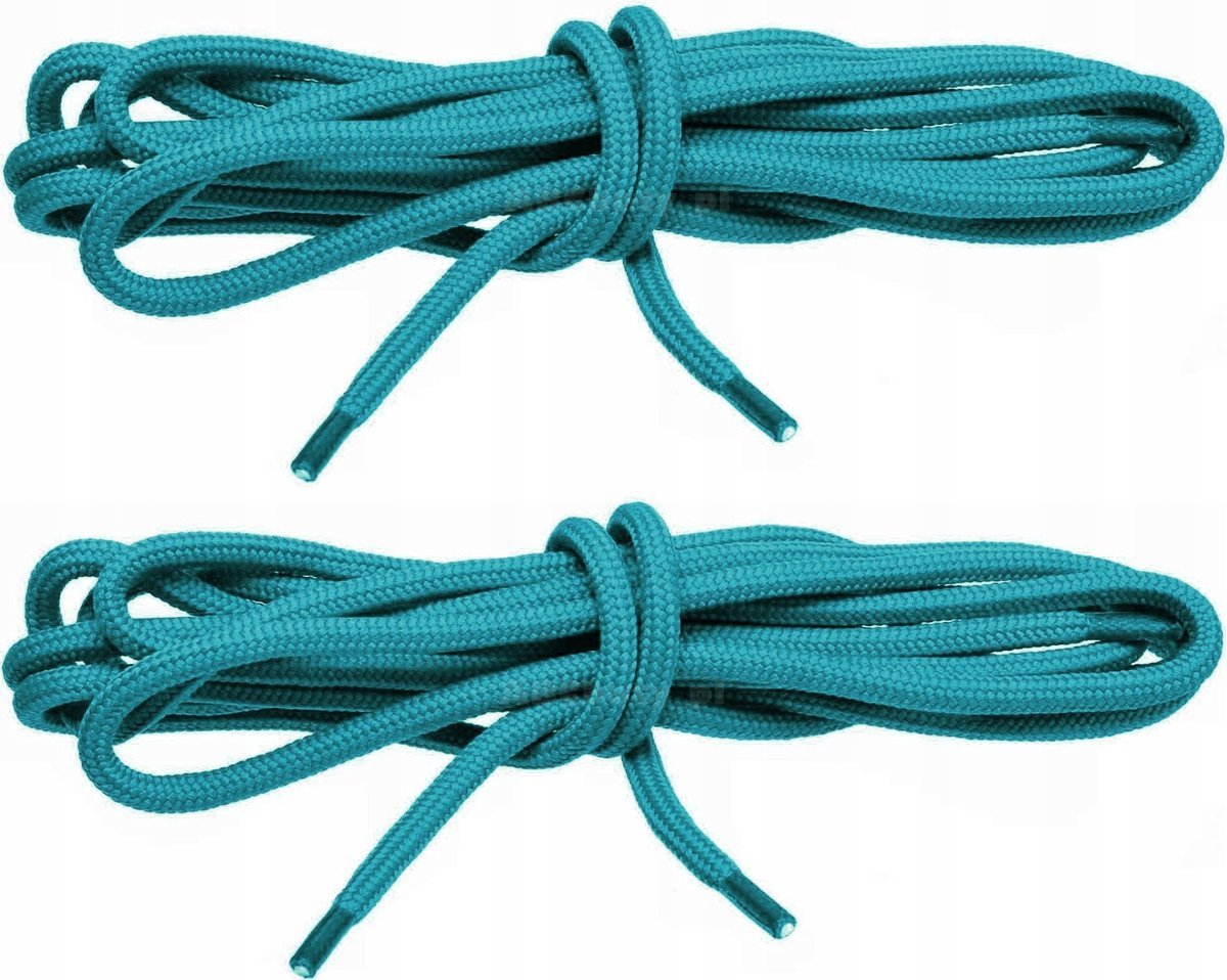 ELASTYCZNE Sznurówki TURKUSOWE Sznurowadła 120 cm SPORTOWE Okrągłe G12-44