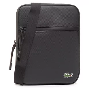 Saszetka Lacoste M Flat Crossover NH3308LV Noir - Torby męskie - miniaturka - grafika 1