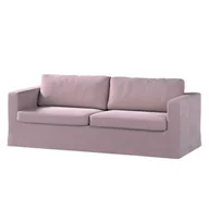 Pokrowce na meble - Dekoria pl pl Pokrowiec na sofę Karlstad 3-osobową nierozkładaną długi zgaszony róż 204 x 89 x 66 cm Velvet 616-704-14 - miniaturka - grafika 1