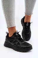 Sneakersy damskie - Sneakersy damskie Big Star NN274A085 Czarny-39 - miniaturka - grafika 1