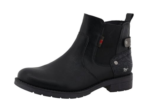 Mustang 15m0052002 damskie botki, czarne, 40 EU, czarne, 40 EU