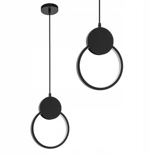 Lampa Sufitowa Wisząca Metal Black Led Czarny - Lampy sufitowe Lampa Sufitowa Wisząca Metal Black Led Czarny - Lampy sufitowe - miniaturka - grafika 1