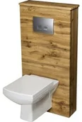 Stelaże i zestawy podtynkowe do WC - Zabudowa stelaża wc dąb naturalny FOKUS NEW - miniaturka - grafika 1