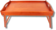 Tace i patery - Taca drewniana stolik śniadaniowy teak 50x30 - miniaturka - grafika 1