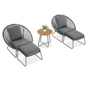 Meble ogrodowe - Zestaw Wypoczynkowy Amanti Duo Dark Grey - Furrore - miniaturka - grafika 1