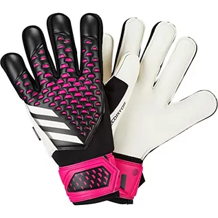 Rękawiczki - adidas Unisex Goalkeeper rękawiczki (Fingersave) Pred Gl MTC Fs, Czarny/Biały/Team Shock Pink, HN3340, rozmiar 9 - grafika 1