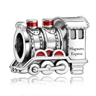 Wisiorki - Charms Zawieszka SREBRO 925 koralik do PANDORA Pociąg Hogwart Express Harry Potter - miniaturka - grafika 1