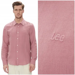 Lee PATCH SHIRT Garment Dye Mauve lniana pastelowa koszula małe logo M - LEE - Koszule damskie Lee PATCH SHIRT Garment Dye Mauve lniana pastelowa koszula małe logo M - LEE - Koszule damskie - miniaturka - grafika 1